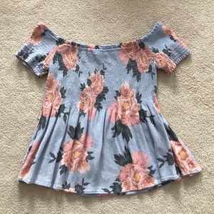 Kendall & Kylie Floral Top Large from PacSun